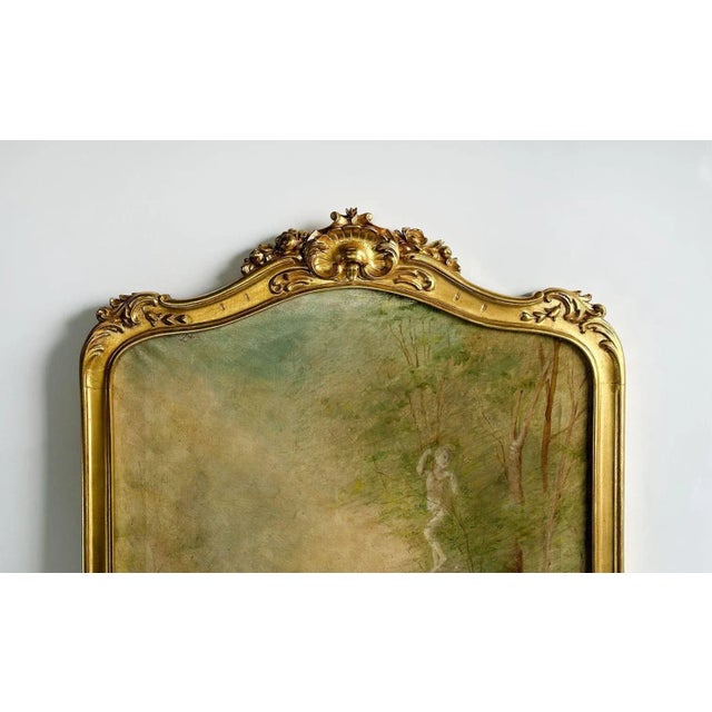 Pair of French Late 19th Century Tall Oil on Canvas Paintings For Sale - Image 10 of 10