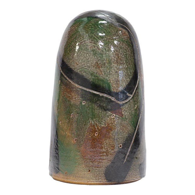 Mark Richardson Signed 1998 Studio Pottery Vase For Sale