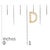 Early 21st Century 10K Yellow Gold 1/10 Cttw Diamond 'D' Initial Stud Earring For Sale - Image 5 of 5