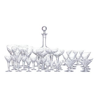 Glass and Crystal Glasses, Set of 177 For Sale