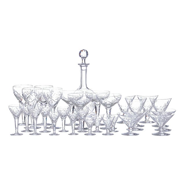 Glass and Crystal Glasses, Set of 177 For Sale