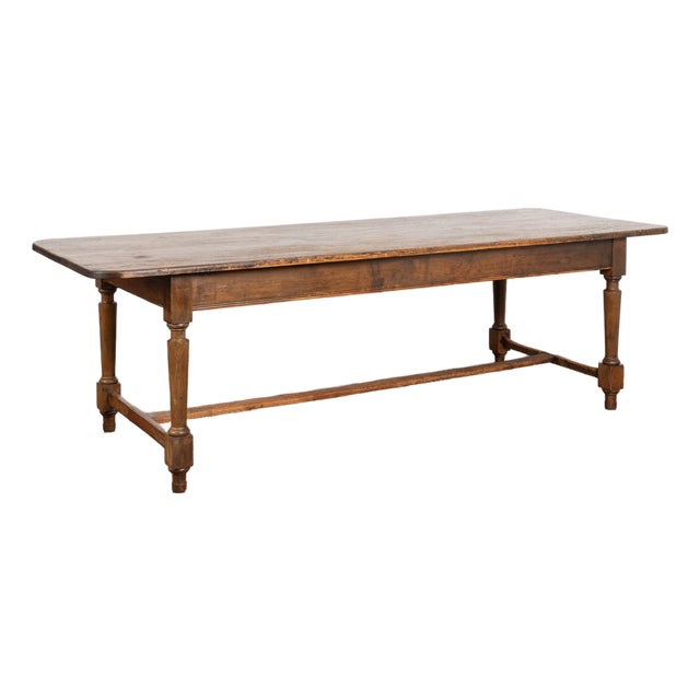 19th Century French Oak Refectory Table For Sale