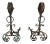 19th C. French Iron Andirons - A Pair For Sale