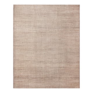 Nazmiyal Collection Wool Modern Neutral Minimalist Rug For Sale