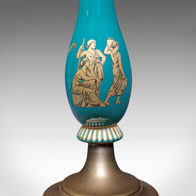 Vintage Three Branch Table Lamp, English, Accent Light, Neoclassical Revival For Sale - Image 10 of 12