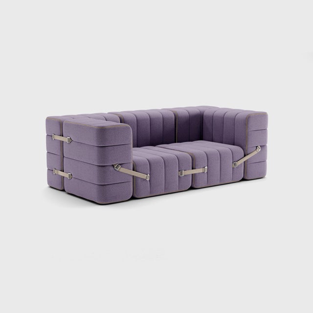 Modular Two-Seater Sofa with Armrests in Dama Fabric by Ambivalenz, Set of 7 For Sale - Image 10 of 18