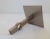 Metal Vintage C.1990's German Blome' (Mfr) "To the Trade," Industry Industrial Brushed Nickel Diamond Point Front Tieback For Sale - Image 7 of 11