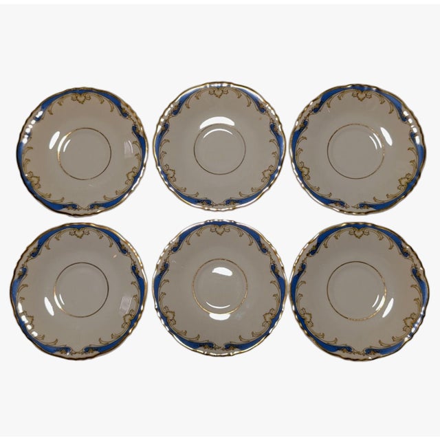 American 1960s Six Syracuse China Carvel Cups and Saucers For Sale - Image 3 of 9