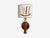 1970s Scandinavian Modern, Wall Sconce, Pine, Fabric, Sweden, 1970s For Sale - Image 5 of 12