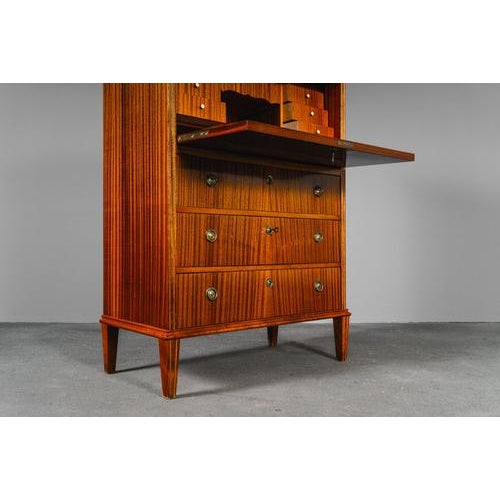Biedermeier Style Mahogany Veneer Secretary For Sale - Image 16 of 18