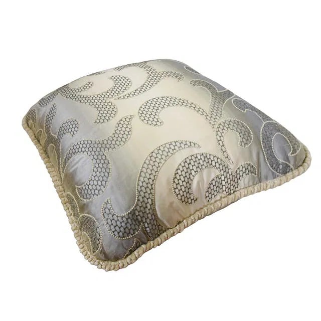 1980s 3 Custom Made Down Filled Throw Pillows For Sale - Image 5 of 6