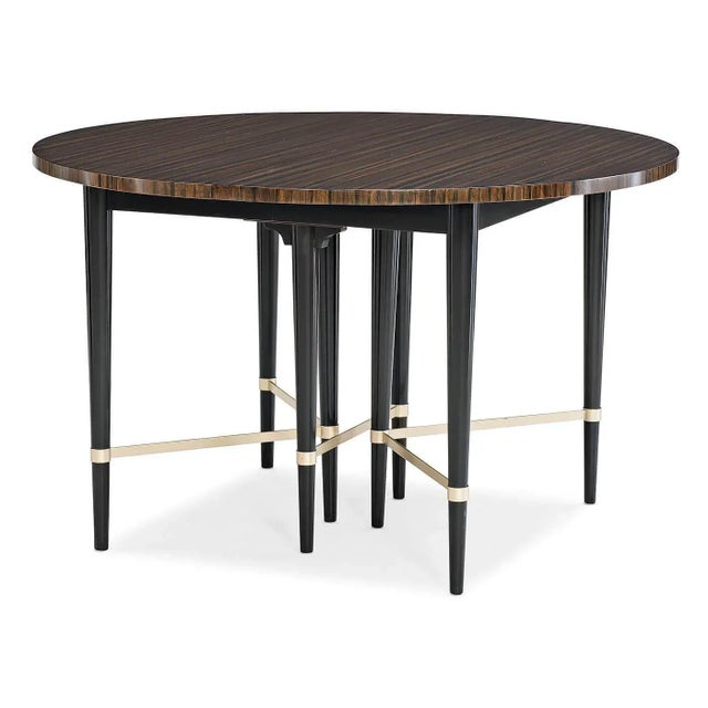 Wood Mid Century Modern Style Extending Dining Table For Sale - Image 7 of 13