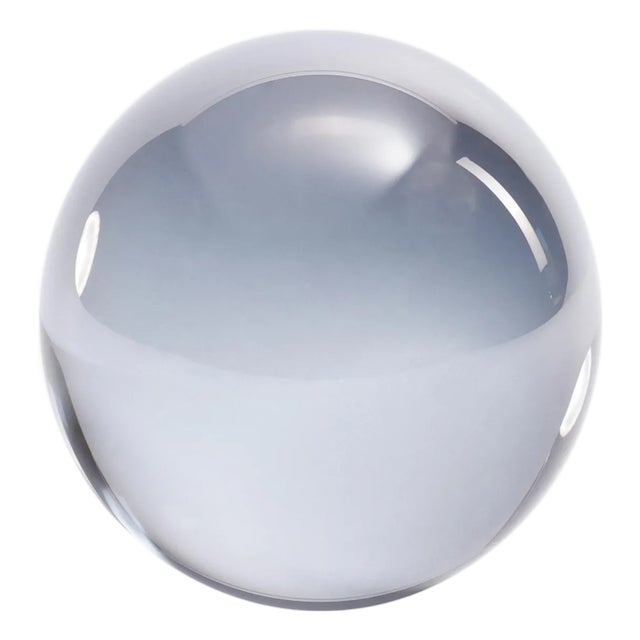 Crystal Glass Ball, Smoke, 4.5" For Sale