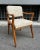 Set of Armchairs with Dark Wood Frame and White Bouclé Fabric, 2000s For Sale - Image 14 of 18