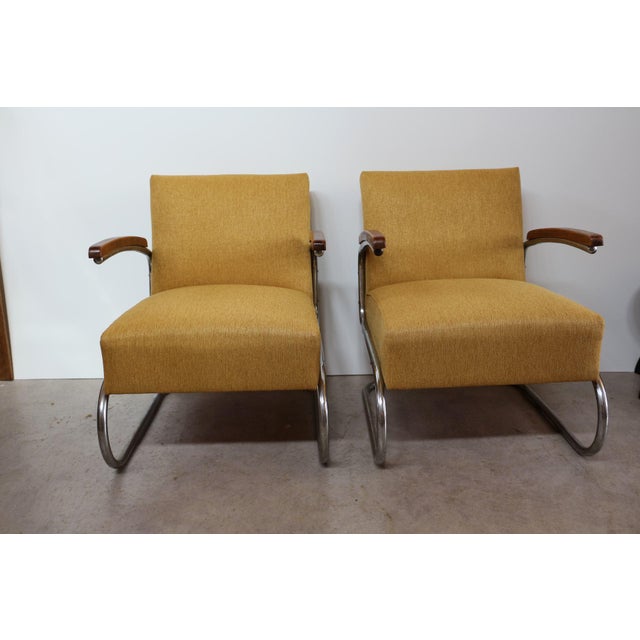 Bauhaus S 411 Chairs from Thonet, 1935, Set of 2 For Sale - Image 10 of 18