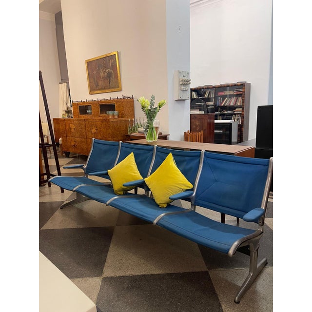 1960s Tandem Sling Airport Seating Bench by Charles & Ray Eames for Herman Miller, 1962 For Sale - Image 5 of 7