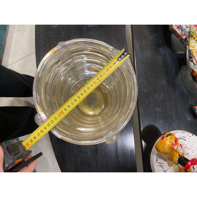 1990s Murano Glass Vase with Pure Gold by Costantini, 1990s For Sale - Image 5 of 12