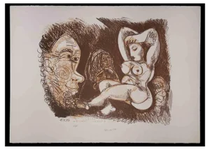 Gianpaolo Berto, To Picasso, Original Lithograph, 1974