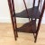 Wood 1960s British Colonial Ball and Stick Scorched Bamboo Corner Etagere in Burnt Mahogany. For Sale - Image 7 of 12