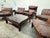 Brown Leather Lounge Set, 1960s, Attributed to Carl Straub For Sale - Image 8 of 13