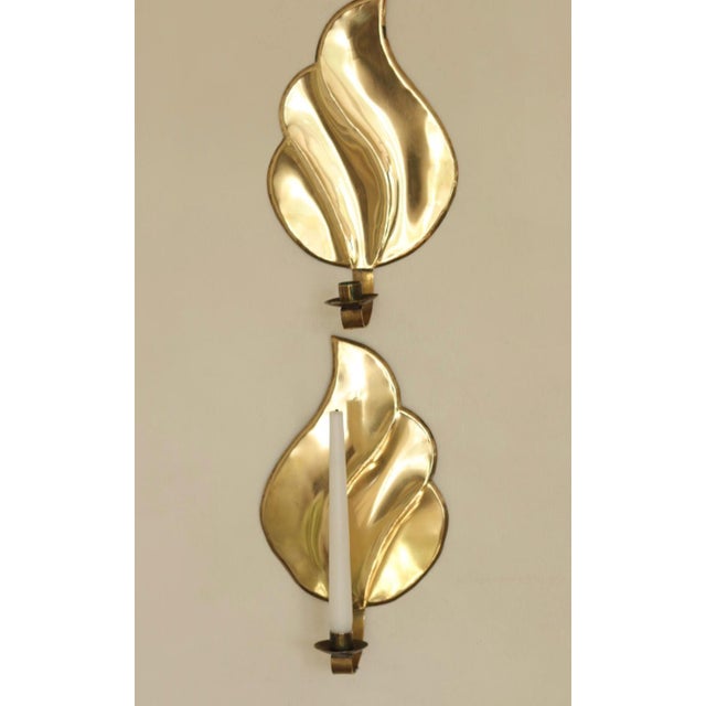 Mid-Century Modern Swedish Brass Sconces, Set of 2 For Sale - Image 18 of 18