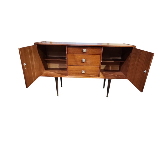 Wood 1960s Mid Century Modern Tola Wood Sideboard For Sale - Image 7 of 10
