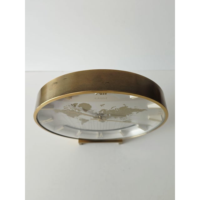 World Time Mantel Clock by Heinrich Möller for Kienzle, Germany, 1950s For Sale - Image 4 of 17