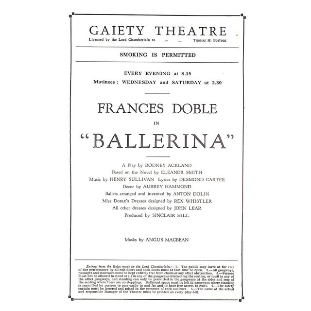 Traditional Frances Doble in "Ballerina" 1933 For Sale - Image 3 of 8