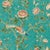 Sanderson Andhara Wallpaper in Teal/tumeric - a Sample For Sale