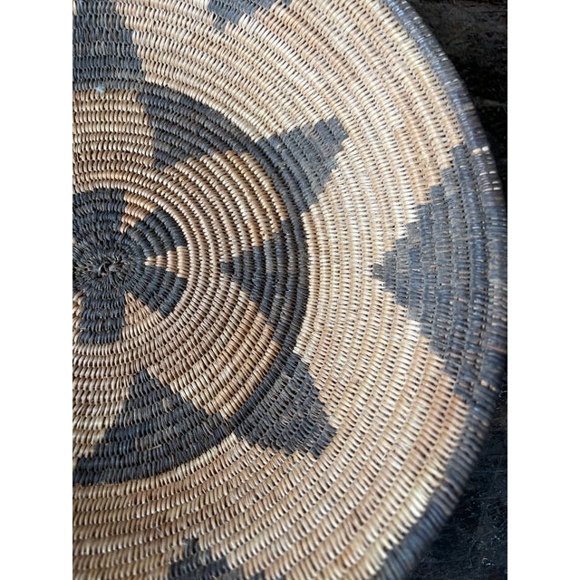 1940s Tribal Coiled Basket Vintage For Sale - Image 5 of 12