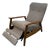 Mid-Century Scandinavian Style Walnut Reclining Lounge Chair For Sale