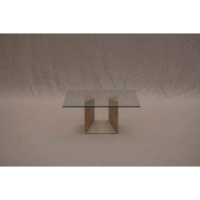 Italian Travertine Coffee Table, 1970s For Sale - Image 4 of 14