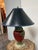 Neoclassical Neoclassical Gilt Patina Red Urn Table Lamp, Late 20th Century For Sale - Image 3 of 12