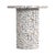 Spritely Home Accent Furniture Siesta Outdoor 19.25 in. W Round Terrazzo Marble Side Table, White Terrazzo For Sale - Image 4 of 7