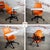 Early 21st Century Modern Steelcase Orange Node Task Chair W/Work Surface & 5 Prong Base For Sale - Image 6 of 12