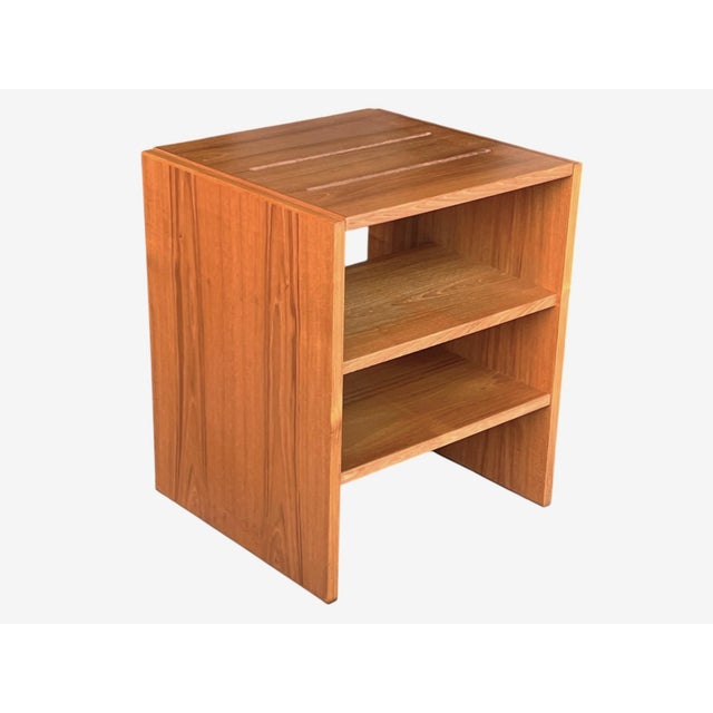 1970s Modern Danish Teak Side Table With Open Shelving For Sale - Image 4 of 10