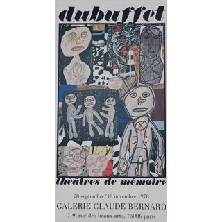 Screen Print Poster attributed to Jean Dubuffet, 1978 For Sale
