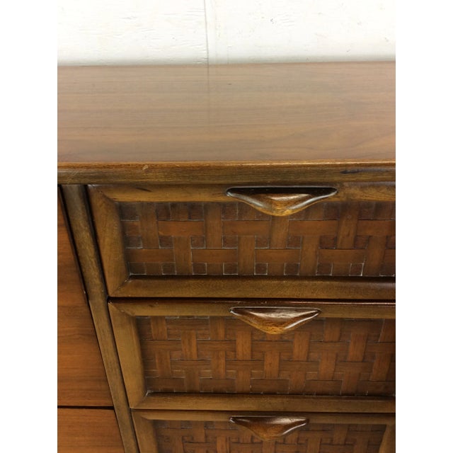 Wood Mid Century Modern Lowboy Dresser by Perspective Series From Lane Furniture For Sale - Image 7 of 12