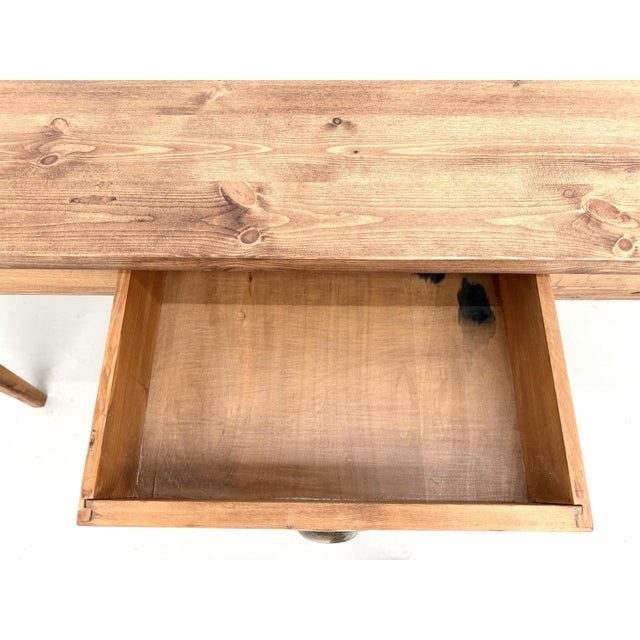 Vintage Farmhouse Table in Beech and Pine, 1950s For Sale - Image 13 of 18