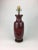 Asian Vintage Oxblood Ceramic Vase Lamp For Sale - Image 3 of 3