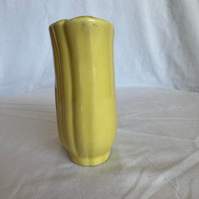 Ceramic Art Deco Vase Yellow Belle Kogan for Fredericksburg Arts Pottery Planter For Sale - Image 7 of 9
