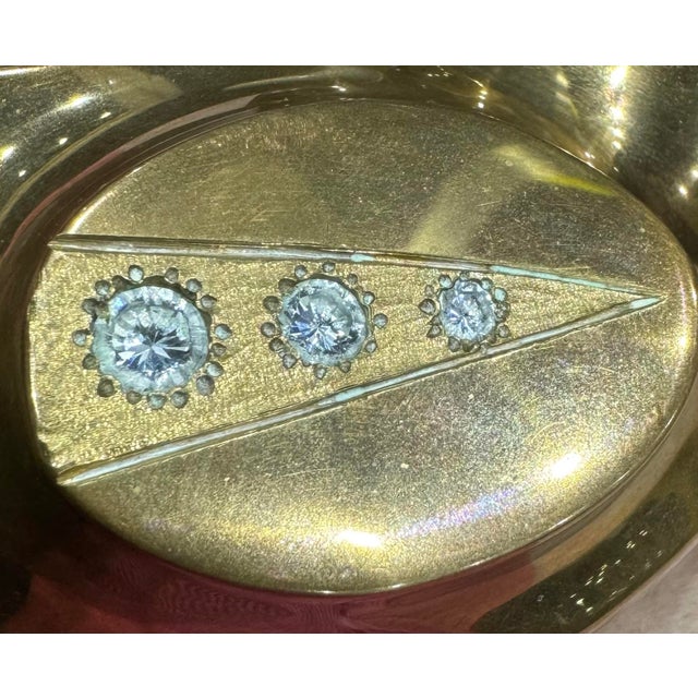 Mid-Century Modern Late 20th Century Most Unusual Studded Antonio Kieff 1/6 Abstract Modern Bronze Sculpture on Marble For Sale - Image 3 of 11