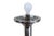 Chrome Vintage Art Deco Chrome Table Lamp For Sale - Image 8 of 10