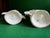 Pair of impeccably diminutive French Vieux Paris (Old Paris) porcelain vases dating back to the mid XIX Century. The...