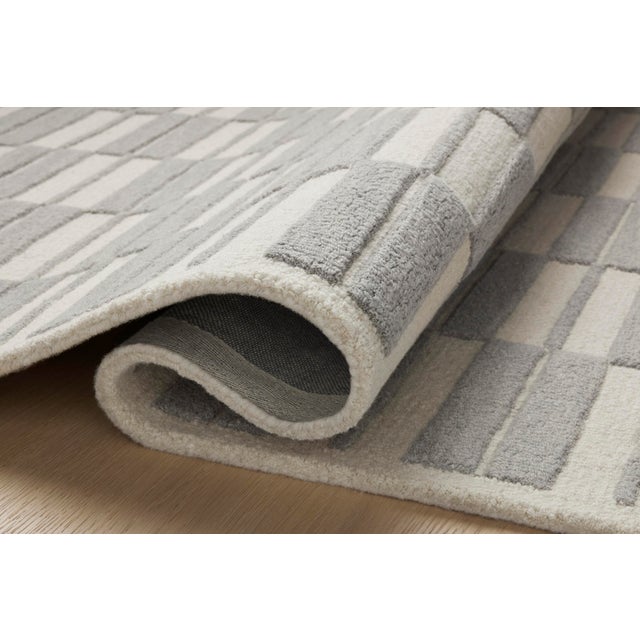 Contemporary Chris Loves Julia x Loloi Bradley Ivory / Grey 2'-6" x 7'-6" Runner Rug For Sale - Image 3 of 5