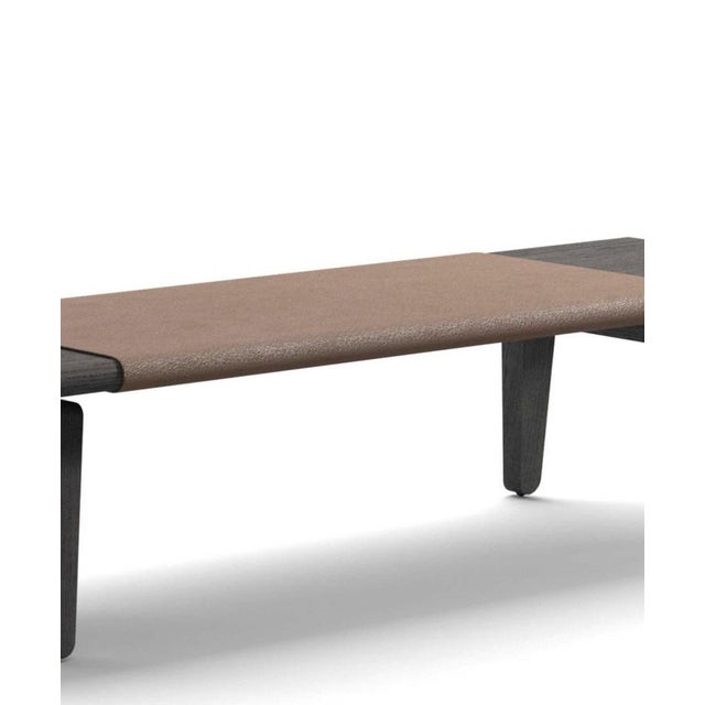 Brown Acute Wood Bench by Rodolfo Dordoni for Cassina For Sale - Image 8 of 18