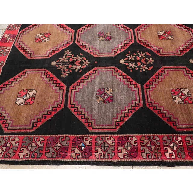 Mid 20th Century Galerie Shabab Collection Mid-20th Century Turkish Anatolian Room Size Carpet For Sale - Image 5 of 8