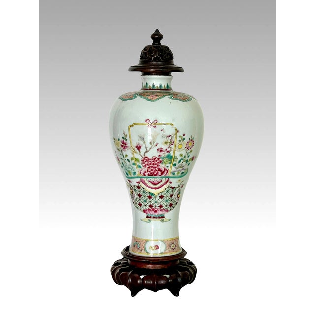 18th Century Antique Yongzheng Period 1723 - 1735 Chinese Famille Rose Mei Ping Fine White Porcelain Vase, For Sale - Image 5 of 16