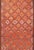 Orange Antique Hand-Knotted Baluch Tribal Runner With All-Over Geometric Diamond Design For Sale - Image 8 of 11
