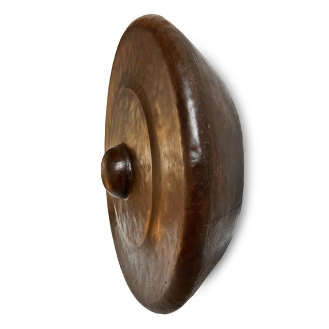Industrial Iron Vintage Large Gong For Sale - Image 3 of 6